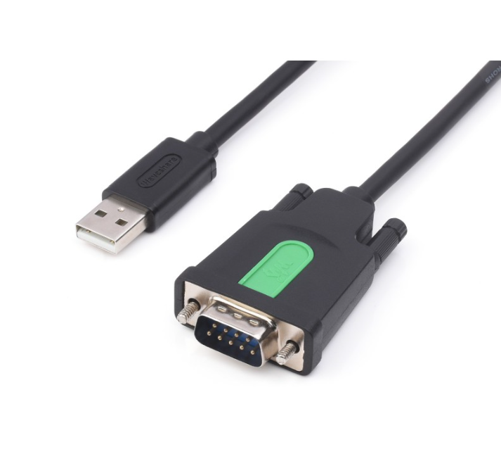 Industrial USB To RS232 Serial Adapter Cable, USB Type A To DB9 Male Port, Original FT232RL Chip, Cable Length 1.5m