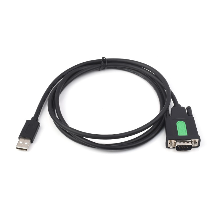 Industrial USB To RS232 Serial Adapter Cable, USB Type A To DB9 Male Port, Original FT232RL Chip, Cable Length 1.5m