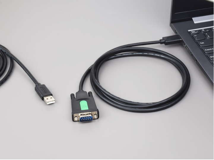 Industrial USB To RS232 Serial Adapter Cable, USB Type A To DB9 Male Port, Original FT232RL Chip, Cable Length 1.5m