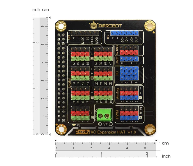 IO Expansion HAT for Raspberry Pi 5 / 4B / 3B+