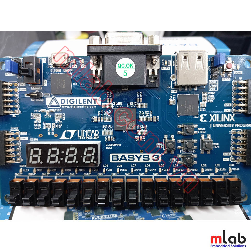 Basys 3 Artix-7 FPGA Trainer Board: XILINX core, Recommended for Introductory Users