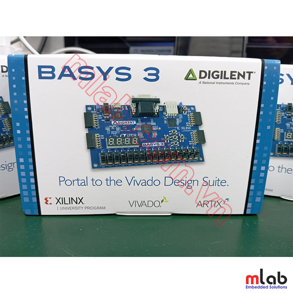 Basys 3 Artix-7 FPGA Trainer Board: XILINX core, Recommended for Introductory Users