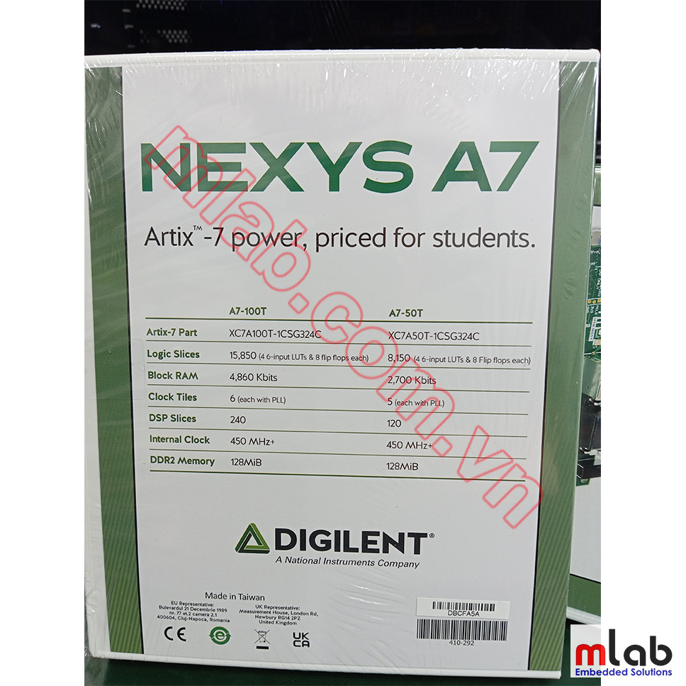 Nexys A7: FPGA Trainer Board Recommended for ECE Curriculum, Artix-7 XILINX