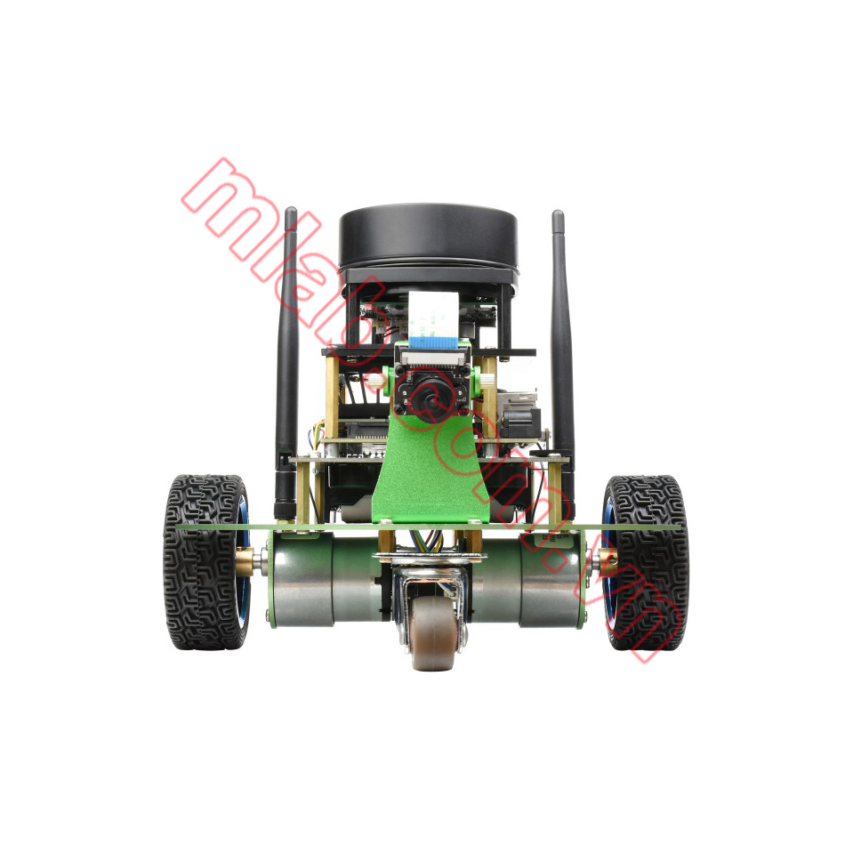 JetBot Professional Version ROS AI Kit Accessories, Dual Controllers AI Robot, Lidar Mapping, Vision Processing