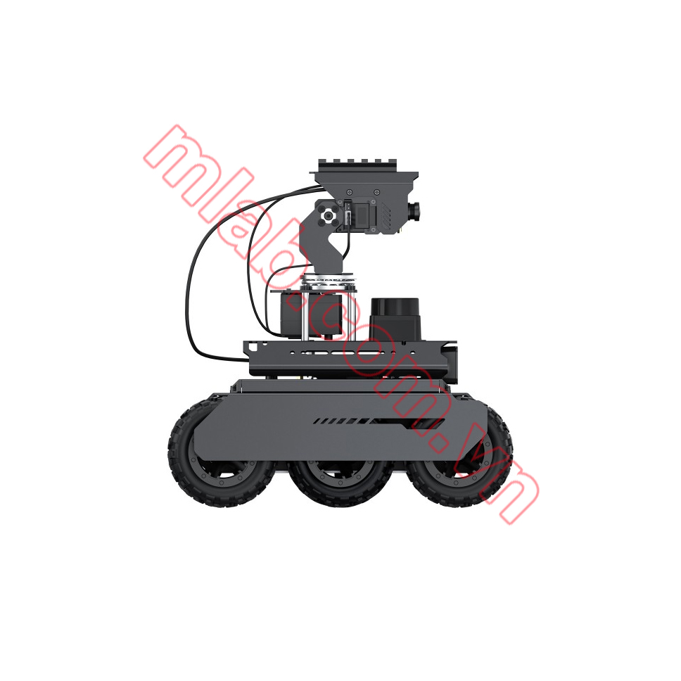 UGV Rover ROS 2 Open-source 6 Wheels 4WD AI Robot, Dual controllers, All-metal Body, Flexible and Expandable dành cho Raspberry Pi 5