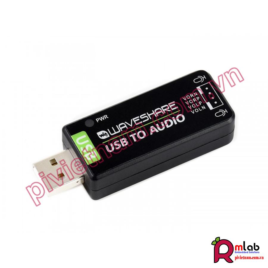 USB Sound Card, Driver-Free, for Raspberry Pi/ NVIDIA Jetson