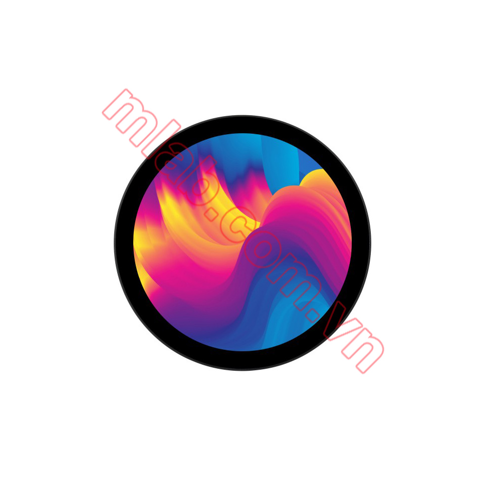 5inch HDMI Round Touch Display, 1080 × 1080, IPS, 10-Point Touch, Optical Bonding Toughened Glass Panel