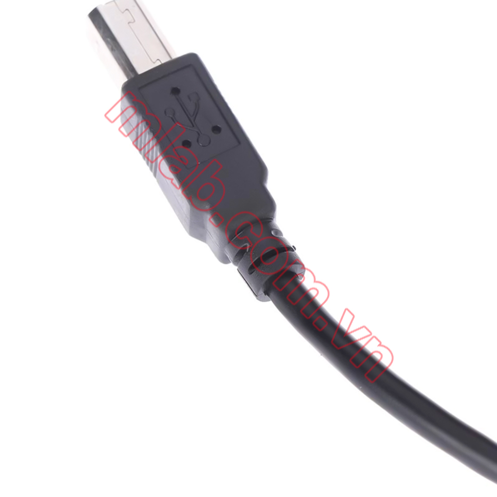 Cable USB Type B Male sang Type B Female có gá bắt vít