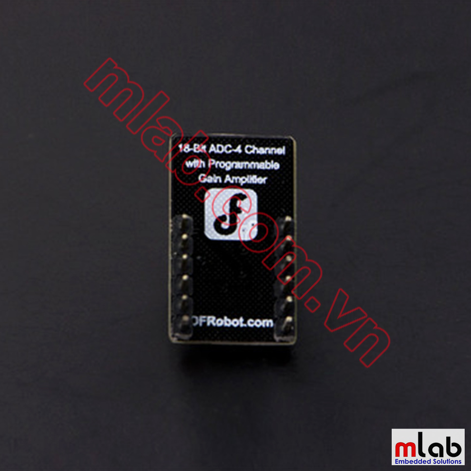 MCP3424 ADC 4-Channel 18-Bit A/D Converter With PGA – For Raspberry Pi, Arduino