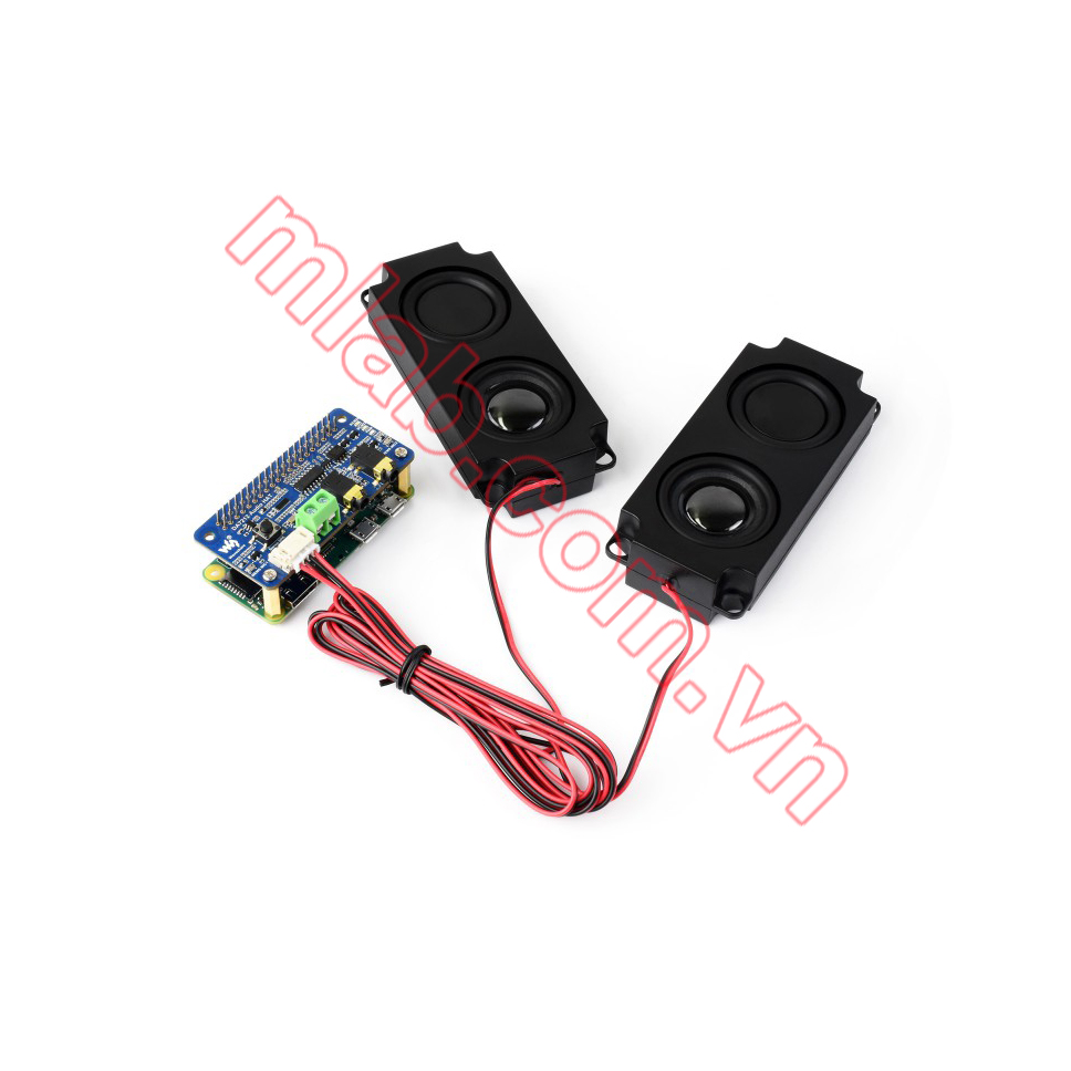 DA7212 I2S Audio Board For Raspberry Pi, Stereo Encoding/Decoding, Onboard Dual Microphones, Compatible With Raspberry Pi Series Boards