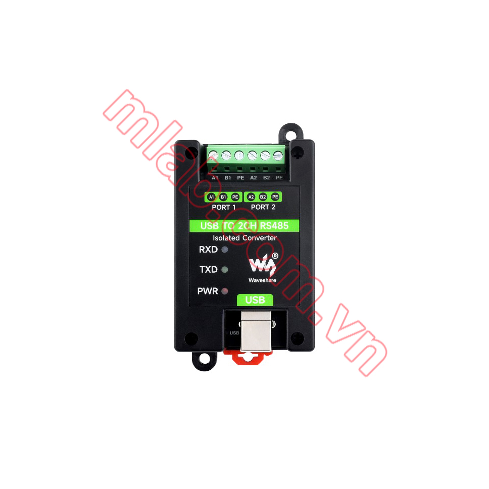 USB TO 2CH RS485 Industrial Grade Isolated Converter, USB To RS485 Adapter, Onboard Original FT2232HL Chip, Stable And Reliable Communication