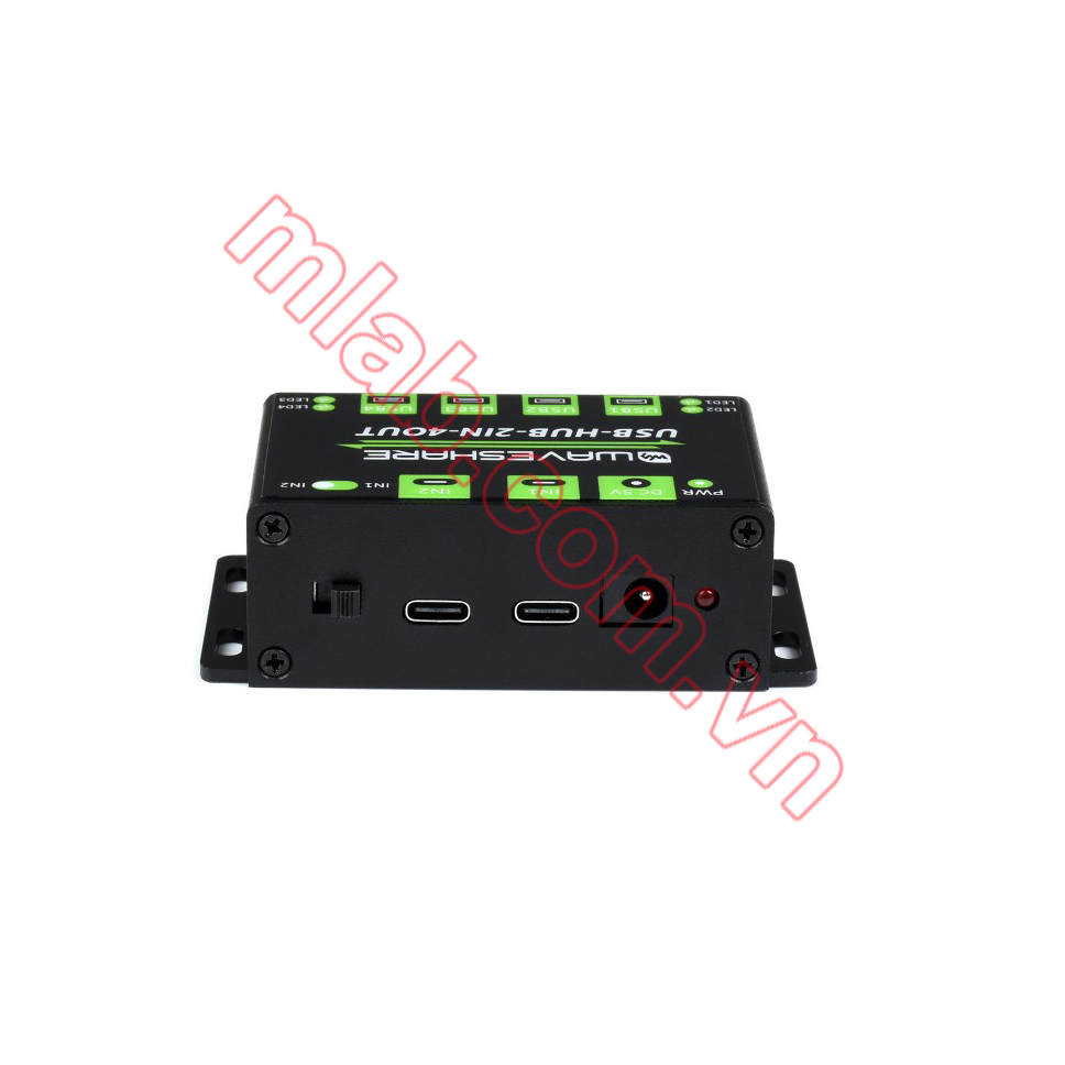 Industrial Grade USB HUB, Extending 4x USB 2.0 Ports, Switchable Dual Hosts