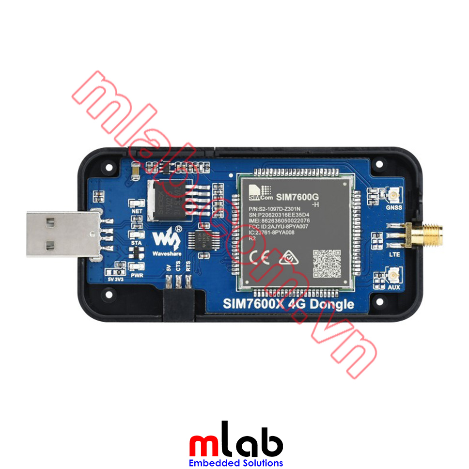 Module SIM7600G-H 4G DONGLE, GNSS dành cho Raspberry Pi, NVIDIA Jetson, Tinker Board