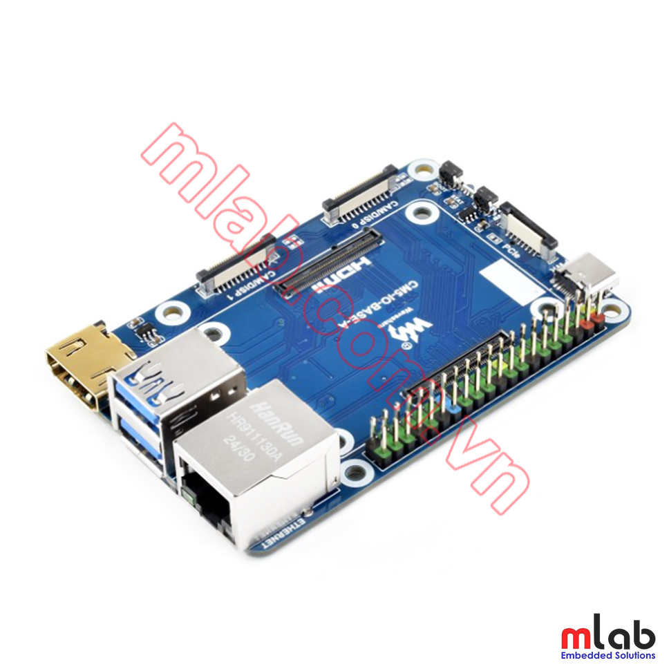 Mini Base Board (A) designed for Raspberry Pi Compute Module 5 (NOT Included)