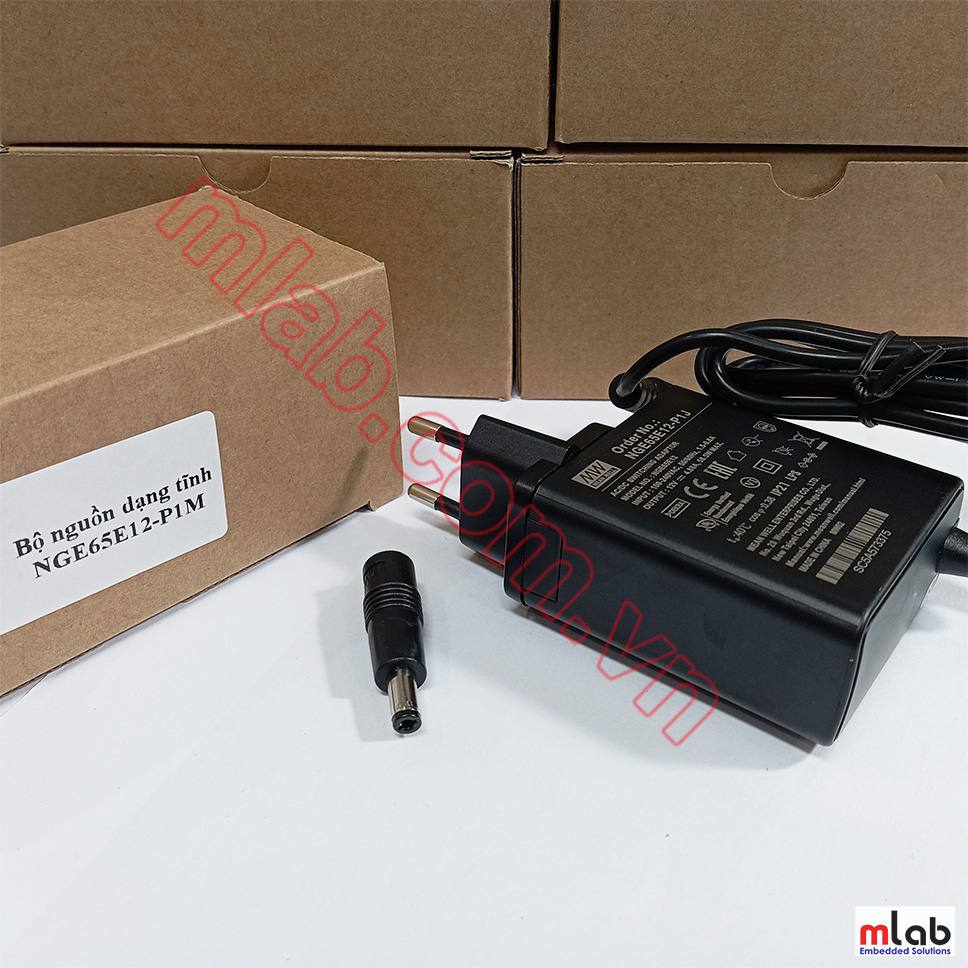 Nguồn MEAN WELL 12V/4.88A, EU Plug, OD 5.5, ID 2.5 (5.5x2.5x11.0) dùng cho Kria KV260 Vision AI Starter Kit