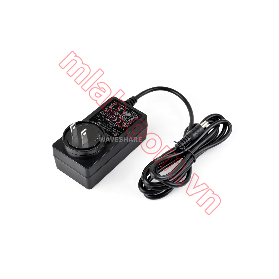 Nguồn 12V/4A, OD 5.5mm, ID 2.1mm, DC Jack Output, US Plug