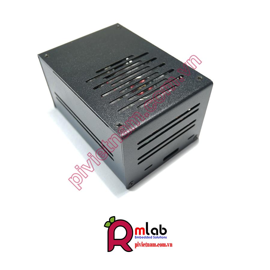 Firm Metal Case for Raspberry Pi 4, with Low-Profile ICE Tower Cooling Fan