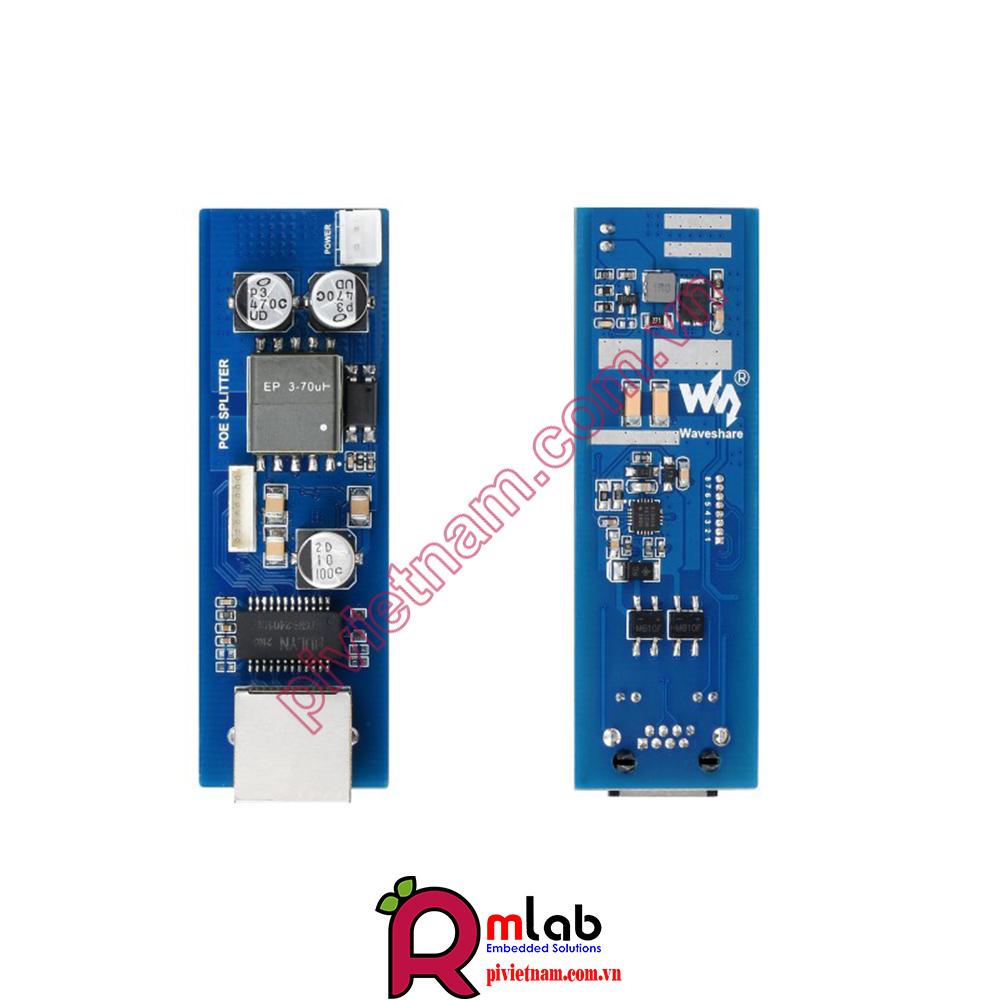 Industrial Gigabit PoE Splitter, Metal Case protection, 5V 2.5A Type-C Out