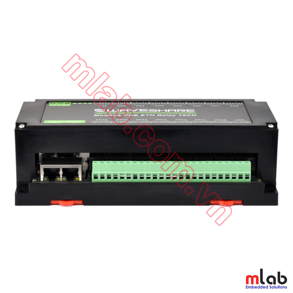 16-Ch Ethernet Relay Module, Modbus RTU / Modbus TCP Protocol, Ethernet Port Communication, Supports PoE Power Supply, With Various Isolation And Protection Circuits