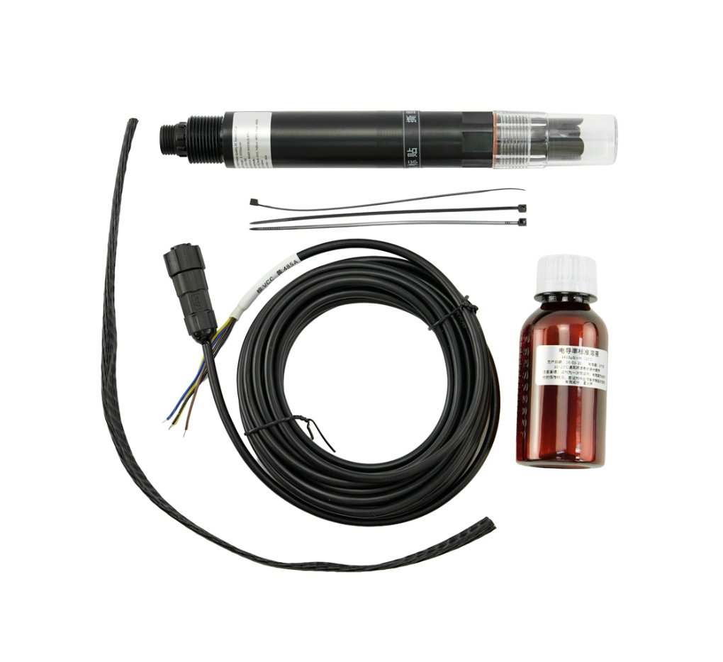Cảm biến công nghiệp đo độ dẫn điện EC của nước (K=1), Water Electrical Conductivity, Modbus-RTU RS485