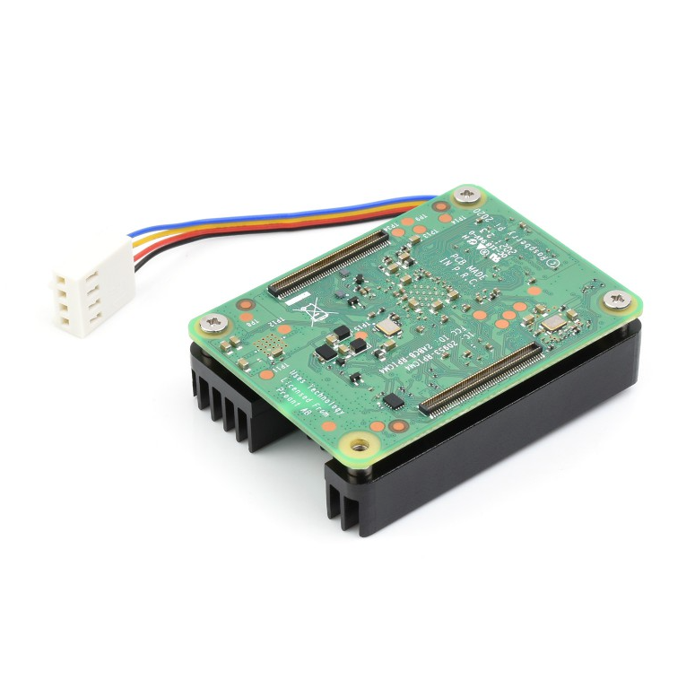 Dedicated All-in-one 3007 Cooling Fan For Raspberry Pi Compute Module 4 CM4, Speed Adjustable, With Thermal Tapes, 12V Power Supply