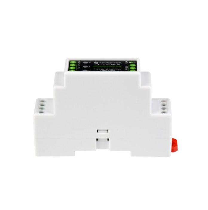 Rail-mount TTL To RS485 Galvanic isolated Converter, 600W Lightningproof & Anti-Surge, Multi-Isolation Protection