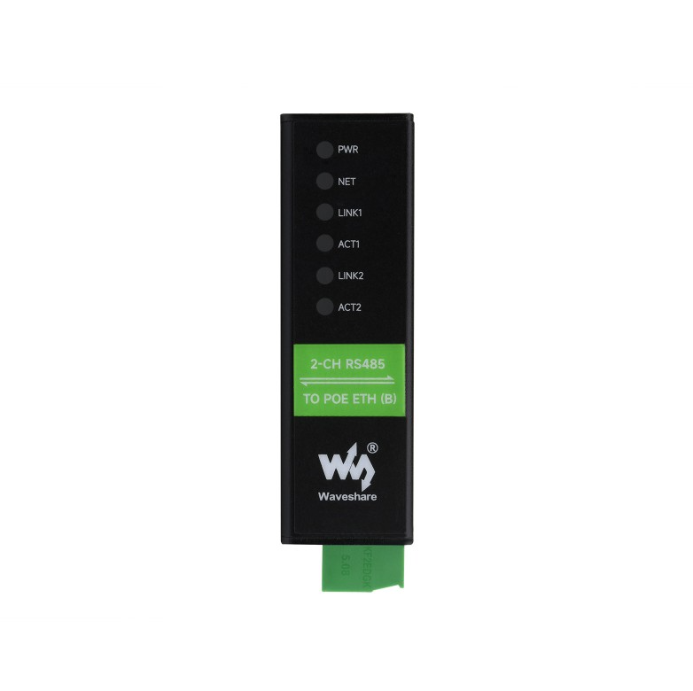 2-Ch RS485 to RJ45 Ethernet Serial Server, Dual channels RS485 independent operation, Dual Ethernet Ports
