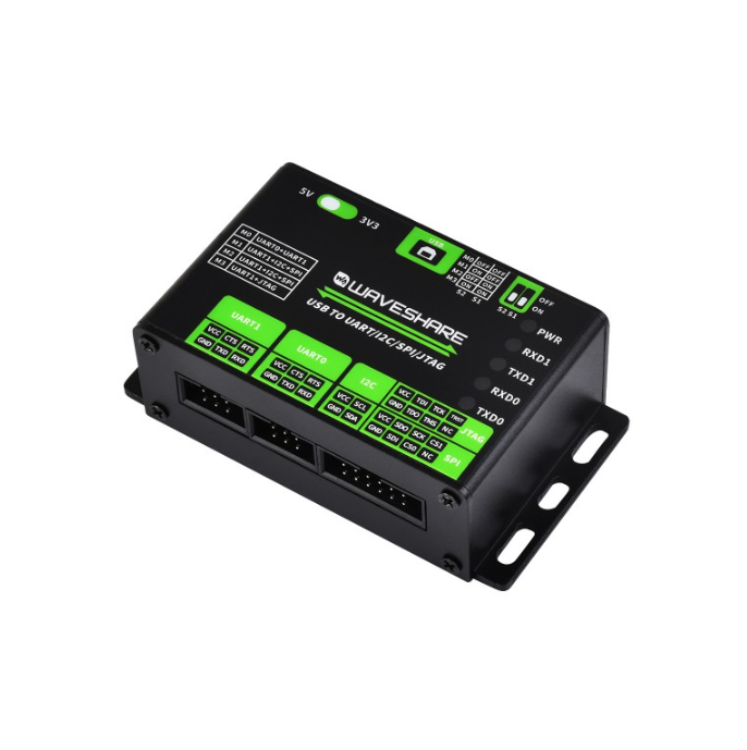 USB To UART/I2C/SPI/JTAG Converter, Supports Multiple Interfaces, Compatible with 3.3V and 5V