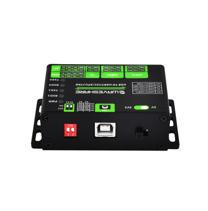 USB To UART/I2C/SPI/JTAG Converter, Supports Multiple Interfaces, Compatible with 3.3V and 5V