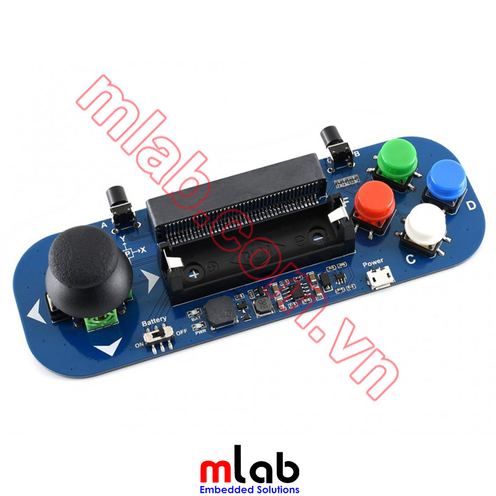BBC Gamepad Expansion Module for micro:bit with Joystick and Buttons