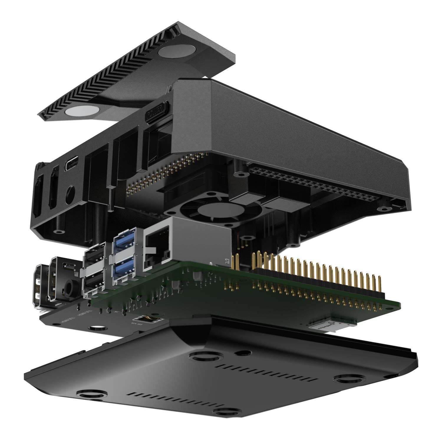 Vỏ hộp cho Raspberry Pi 4