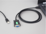 Industrial USB To RS232 Serial Adapter Cable, USB Type A To DB9 Female Port, Original FT232RL Chip, Cable Length 1.5m