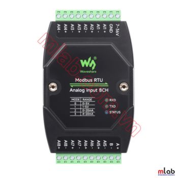 Industrial 8-Ch Analog Acquisition Module, 12-bit High-precision, Supports Voltage And Current Acquisition