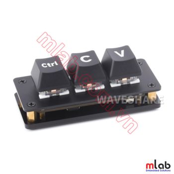 Ctrl C/V Shortcut Keyboard cho lập trình viên, sử dụng chip RP2040 Raspberry Pi
