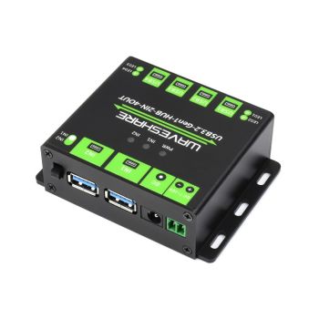 Industrial grade USB HUB, Extending 4x USB 3.2 Ports, Switchable dual hosts, Multi Protections