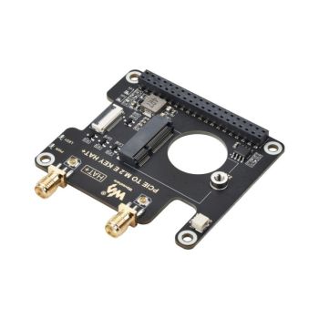 PCIe To M.2 E KEY HAT for Raspberry Pi 5, Compatible With NGFF (M.2 E Key) Wireless NIC, Supports USB Bluetooth Connection, HAT+ Standard, Raspberry Pi 5 PCIe HAT