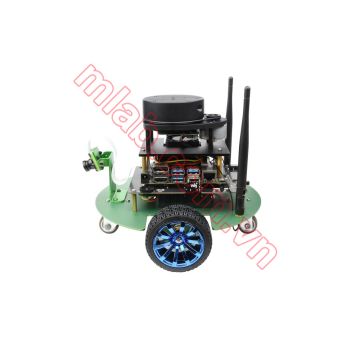 JetBot Professional Version ROS AI Kit Accessories, Dual Controllers AI Robot, Lidar Mapping, Vision Processing