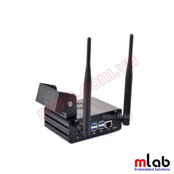 Vỏ hộp Metal dành cho NVIDIA Jetson Orin tích hợp nút nguồn, anten và đế camera đôi (SP44)