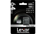 Thẻ nhớ SDXC Lexar Professional Silver Plus UHS-I U3 64GB 205MB/s LSDSIPL064G-BNNNG