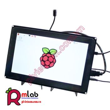 Màn hình LCD 10.1inch HDMI (H) (with case), 1024x600, cảm ứng điện dung Waveshare