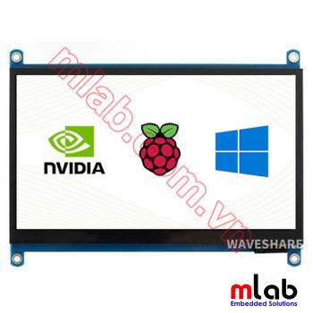 Màn hình LCD 7inch HDMI (H) ( Không có vỏ ), 1024x600, IPS, cảm ứng điện dung Waveshare