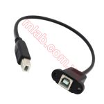 Cable USB Type B Male sang Type B Female có gá bắt vít