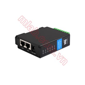 2-Ch RS485 to RJ45 Ethernet Serial Server, Dual channels RS485 independent operation, Dual Ethernet Ports
