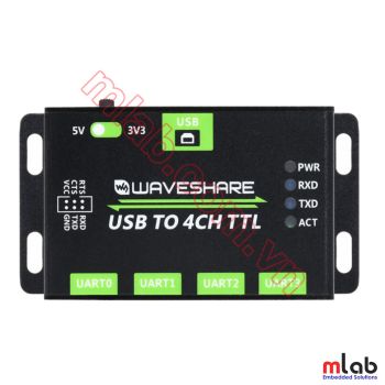 Industrial USB TO 4CH TTL Converter, USB To UART, Multi Protection & Systems Support