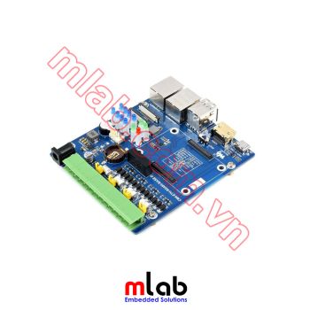 Dual ETH Quad RS485 Base Board (B) for Raspberry Pi Compute Module 4, Gigabit Ethernet, 4CH Isolated RS485