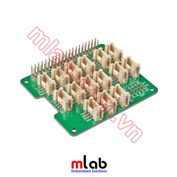 Grove Base Hat for Raspberry Pi - 24-Pin GPIO maintain, Grove interface for 3× I2C, 1× UART, 6× Digital, 4× Analog, SWD Debug interface, 1x PWM Port