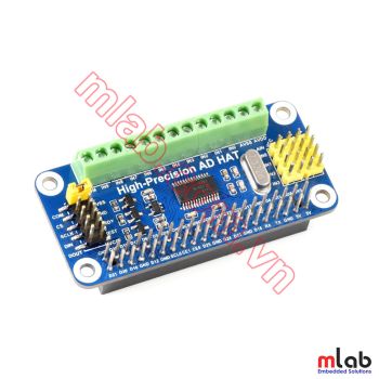 High-Precision AD HAT For Raspberry Pi, ADS1263 10-Ch 32-Bit ADC