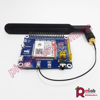 Module SIM 7600CE 4G / 3G / 2G / GSM / GPRS / GNSS HAT dành cho Raspberry Pi, LTE CAT4