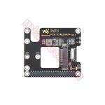 PCIe To M.2 Adapter for Raspberry Pi 5, Supports NVMe Protocol M.2 Solid State Drive, High-speed Reading/Writing, HAT + Standard