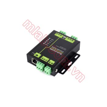 Industrial Grade 2-Ch CAN To Ethernet Server, 2-Ch CAN + RS485 + Ethernet Port, Supports CAN Repeater / CAN To RS485, Dual SOCKET